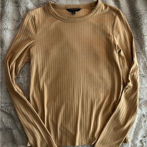 Banana Republic Silky Ribbed Crew Long Sleeve